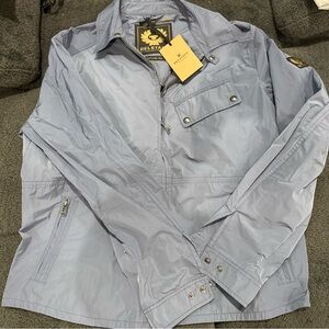 Belstaff Men's Light Blue Shirt Jacket